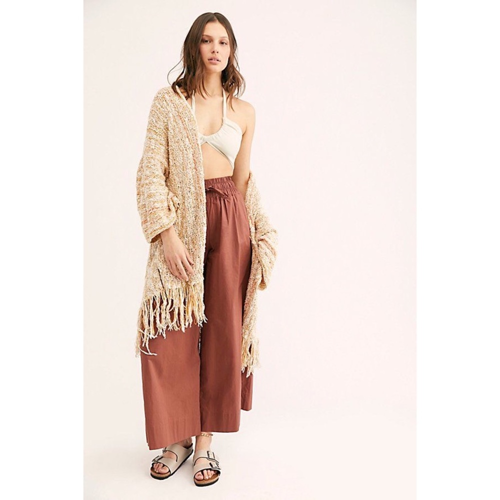 NWT FREE PEOPLE LUCIA FRINGE CARDIGAN - Picture 2 of 10